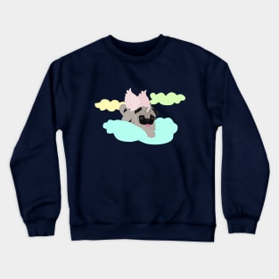 Unipug on a cloud Crewneck Sweatshirt